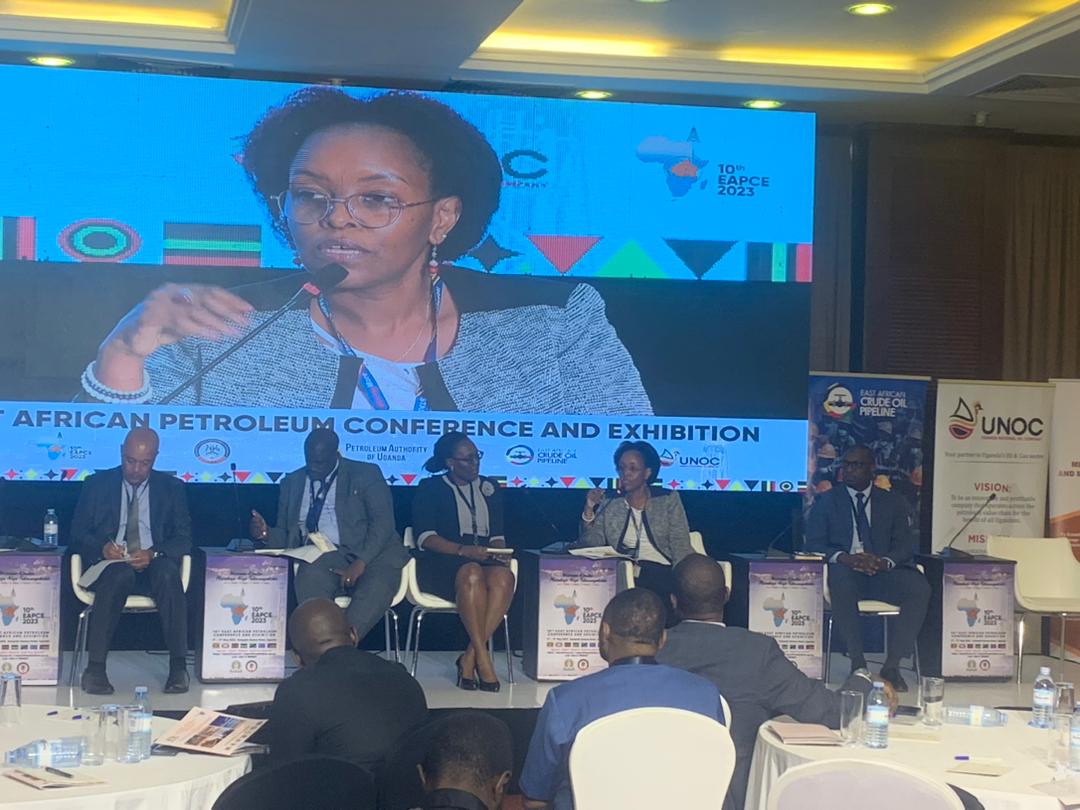 You are currently viewing HOS (Ms.Gloria Mugambe) highlighting EITI implementation process at the 10th East African Petroleum Conference